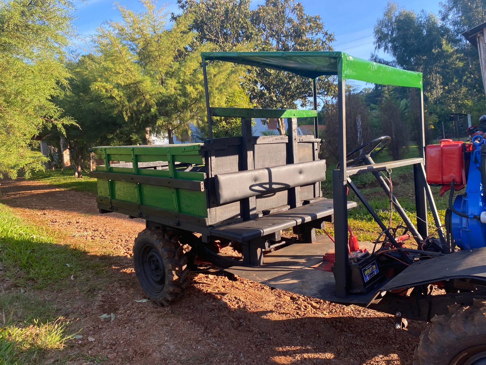 Carreta 4x4 1 pistão diesel